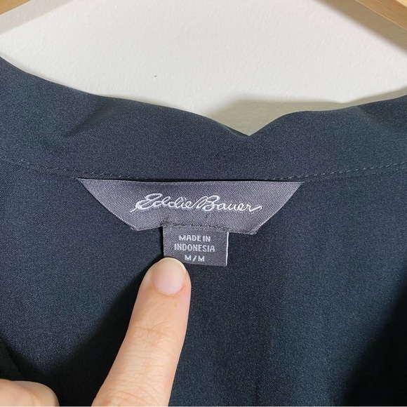 Eddie Bauer Popover Roll Tab Sleeves Performance Athleisure Mini Dress Medium - Picture 4 of 6